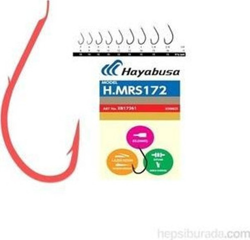 Hmrs 172 Tirnakli Canlı Yem İğnesi 15'li Paket, No:1, Red