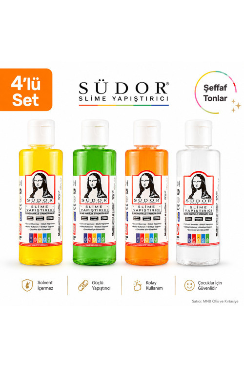 Sıvı Slime Yapıştırıcı + Puzzle Yapıştırıcı Set 70 Ml, 4 Adet