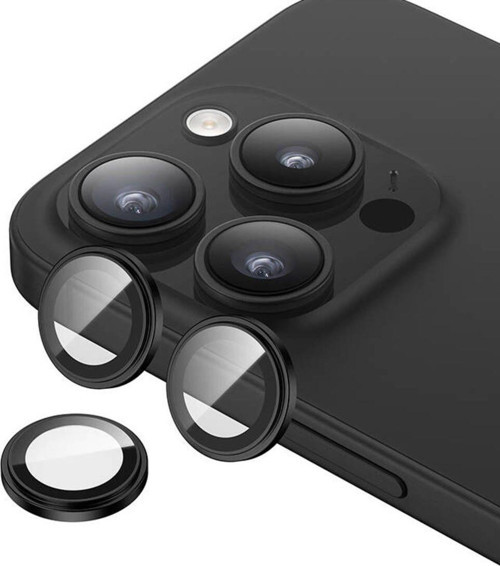 iphone 15 Pro Max Uyumlu Benks King Kong Corning Kamera Lens Koruyucu Siyah