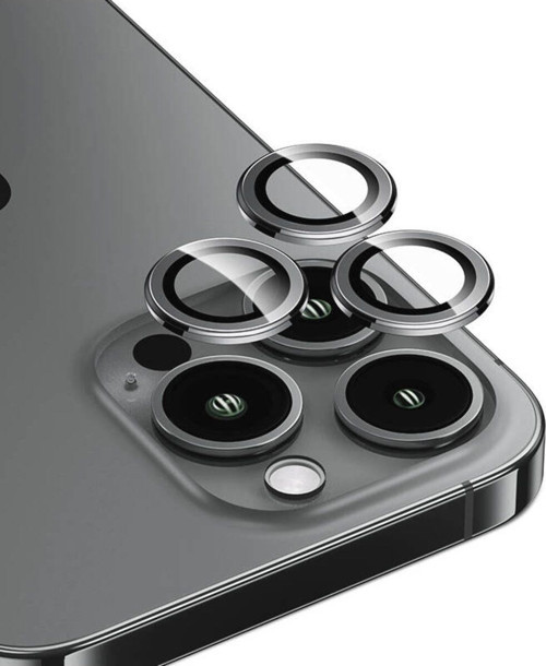 iphone 15 Pro Uyumlu Benks Dr Sapphire Kamera Lens Koruyucu Gri
