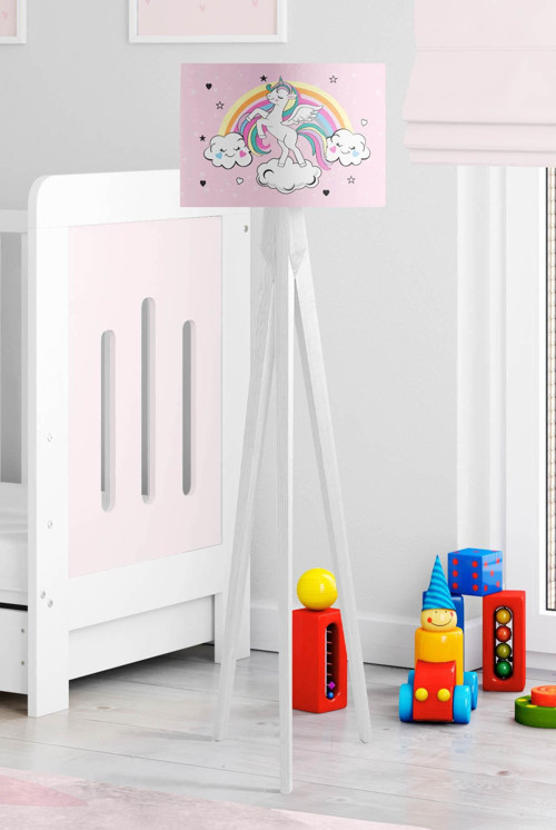 Sihirli Unicorn Çocuk Odası Lambader Pembe