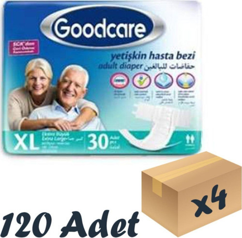 Bel Bantlı Yetişkin Hasta Bezi Xlarge 30'Lu 4 Paket 120 Adet