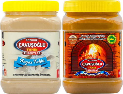 Odun Ateşinde Kepekli Bozkır Tahini 930G + Beyaz Tahin 930G