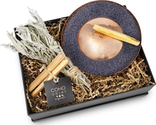 Coho Box Artisan Göbeklitepe Bakır Tütsülük & 3 Palo Santo & Adaçayı Hediye Seti