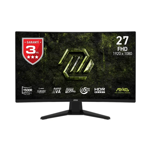 MAG 274CF E20 27 1920x1080 FHD 200Hz 0.5ms Curve 1500R HDMI DP RJ45 HDR Ready AMD FreeSync Prem