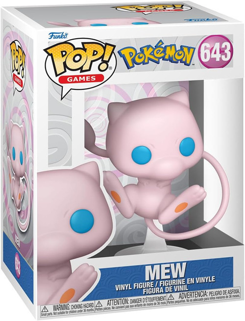 Pop Oyunları: Pokemon - Mew - Koleksiyon Vinil Figür - Hediye Fikri - Resmi Ürünler - Çocuklar