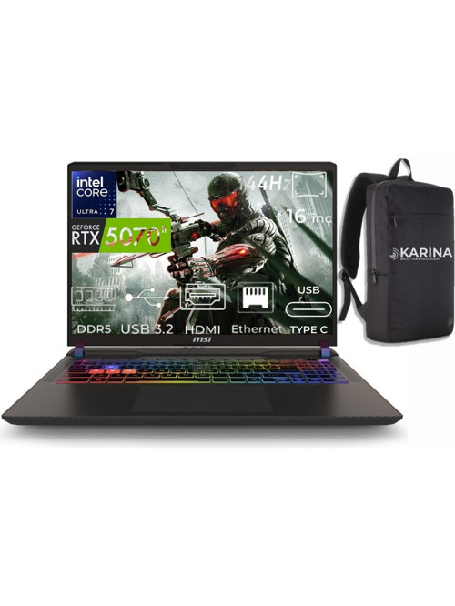 VECTOR 16 HX AI Intel Core Ultra 7 255HX A2XWHG-091XTR-61 96GB 2TB RTX5070Ti 12GB W11Pro 16" WUXGA Gaming Laptop & A2XWHG091XTRK61