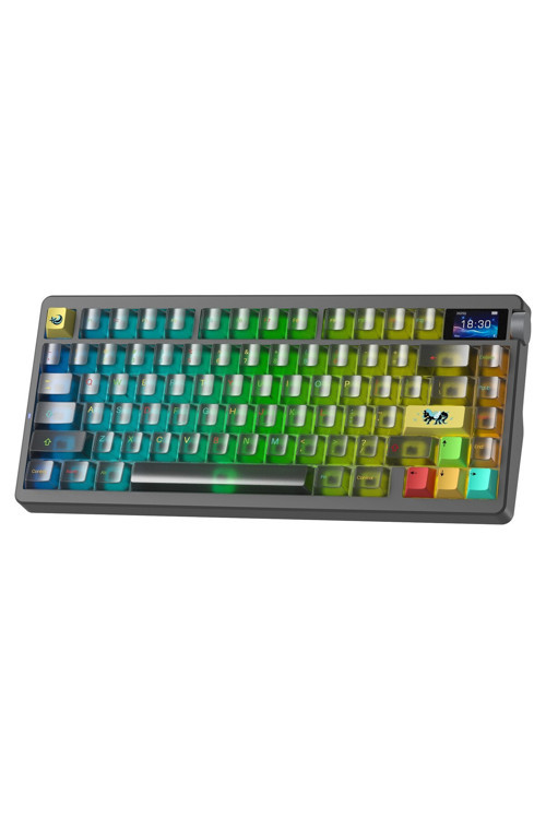 Nova75 Mekanik RGB Klavye TKL Dream Sakura Switch Tri Mode Kablosuz Makrolu Hot Swap Gaming Oyu