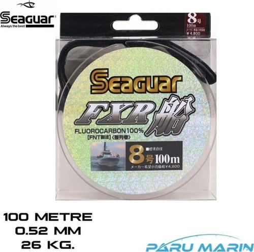 FXR %100 Florokarbon 0.52mm - 26kg. 100 mt. Misina