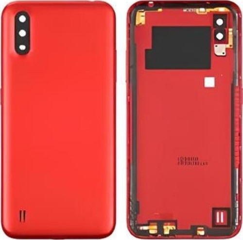 Samsung Galaxy A01 - SM-A015 FULL Kasa Arka Kapak Takım KIRMIZI