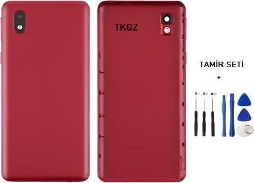 Samsung Galaxy A01 CORE - SM-A013 FULL Kasa Arka Kapak Takım KIRMIZI - TAMİR SETİ