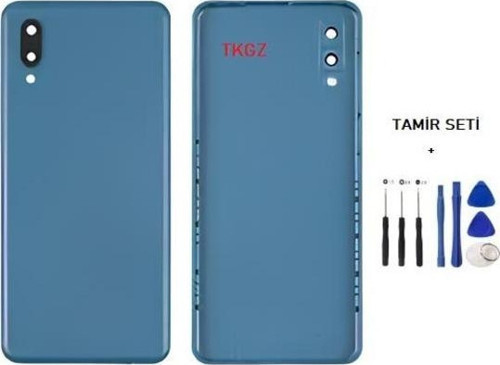 Samsung Galaxy A02 - SM-A022 FULL Kasa Arka Kapak Takım MAVİ - TAMİR SETİ