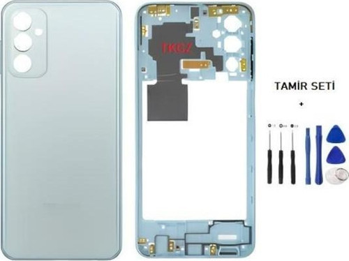 Samsung Galaxy M23 - SM-M236 FULL Kasa Arka Kapak Takım MAVİ - TAMİR SETİ