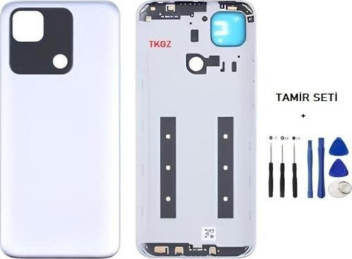 Xiaomi redmi 10A FULL Kasa Arka Kapak Yan Tuş Takımı BEYAZ - TAMİR SETİ