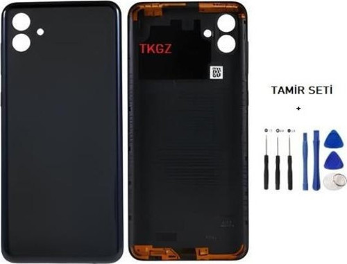 Samsung Galaxy A04 - SM-A045 FULL Kasa Arka Kapak Takım SİYAH - TAMİR SETİ