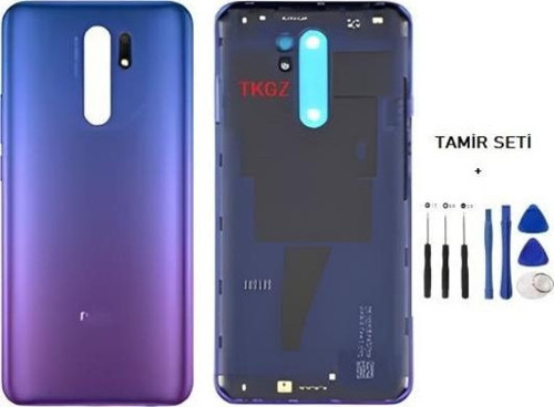 Xiaomi redmi 9 FULL Kasa Arka Kapak Yan Tuş Takımı MOR - TAMİR SETİ