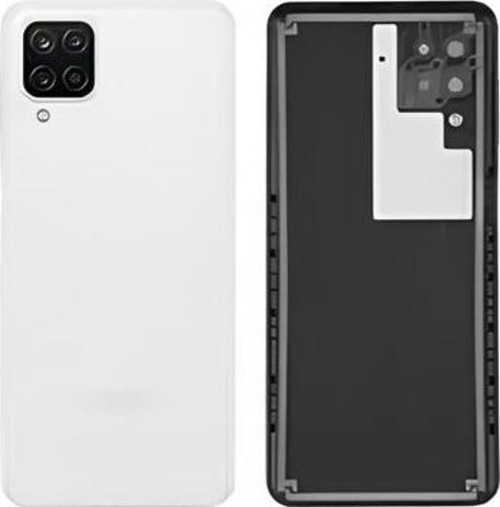 Samsung Galaxy A12 - SM-A125F FULL Kasa Arka Kapak Takım BEYAZ