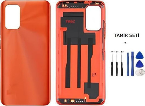Xiaomi redmi 9T FULL Kasa Arka Kapak Yan Tuş Takımı TURUNCU - TAMİR SETİ
