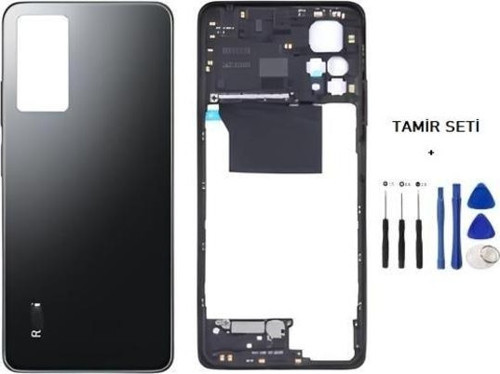 Xiaomi redmi NOTE 11 PRO -4G- FULL Kasa Arka Kapak Takım SİYAH - TAMİR SETİ