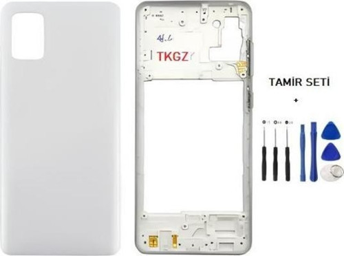 Samsung Galaxy A31 - SM-A315F FULL Kasa Arka Kapak Takım BEYAZ - TAMİR SETİ