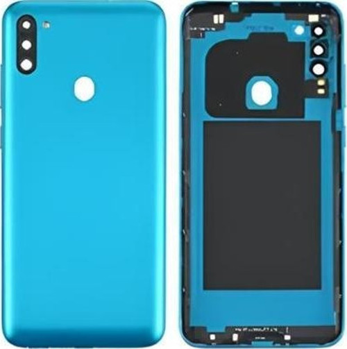 Samsung Galaxy M11 - SM-M115 FULL Kasa Arka Kapak Takım MAVİ