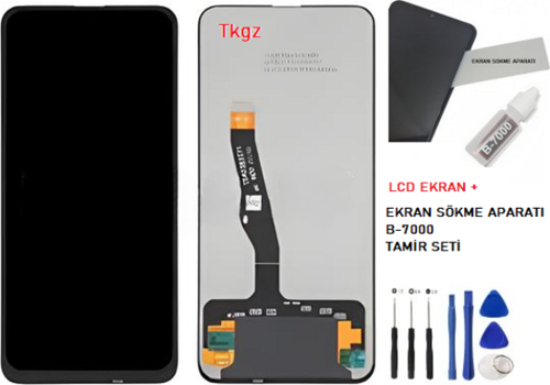 Huawei Uyumlu P SMART PRO Lcd Ekran Dokunmatik Kalite + B-7000 + TAMİR SETİ
