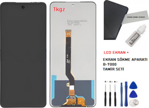 İnfinix HOT 20 Lcd Ekran Dokunmatik Kalite + B-7000 + TAMİR SETİ