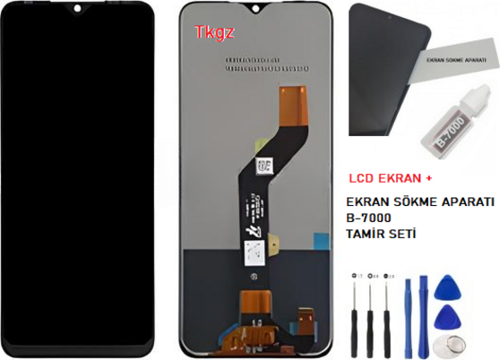 İnfinix HOT 9 PLAY Lcd Ekran Dokunmatik Kalite + B-7000 + TAMİR SETİ