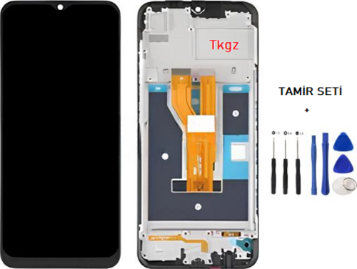 OPPO REALMİ C11 - 2021- Lcd Ekran Dokunmatik Kalite ÇITALI + TAMİR SETİ