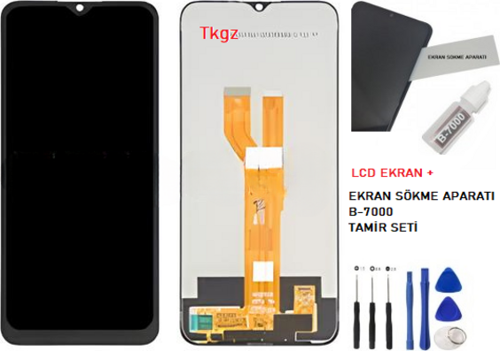 OPPO REALMİ C21 Lcd Ekran Dokunmatik Kalite + B-7000 + TAMİR SETİ