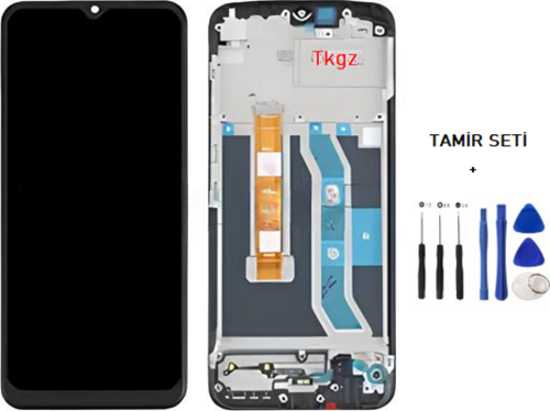 OPPO REALMİ C21Y Lcd Ekran Dokunmatik Kalite ÇITALI + TAMİR SETİ