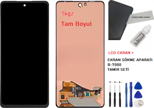 Samsung Galaxy A72 - SM-A725 Lcd Ekran Dokunmatik Kalite + B-7000 + TAMİR SETİ
