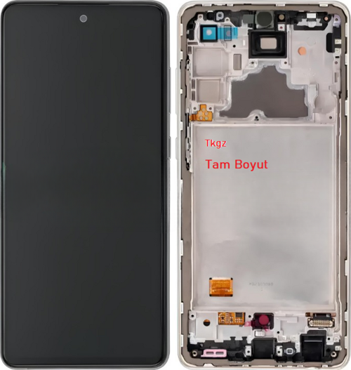 Samsung Galaxy A72 - SM-A725 Lcd Ekran Dokunmatik Kalite ÇITALI BEYAZ
