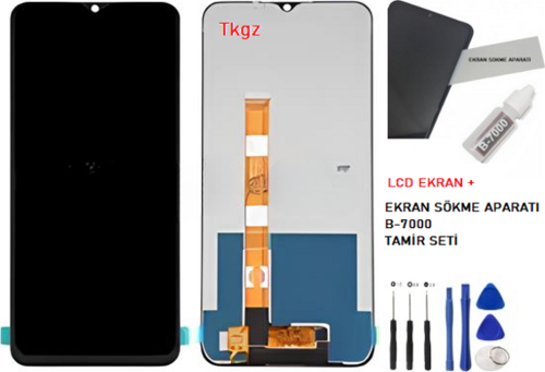 OPPO REALMİ C25 Lcd Ekran Dokunmatik Kalite + B-7000 + TAMİR SETİ