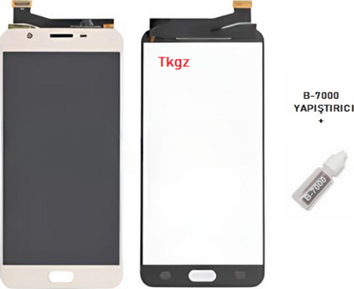 Samsung Galaxy J7 PRİME - SM-G610F Lcd Ekran Dokunmatik Kalite GOLD + B-7000
