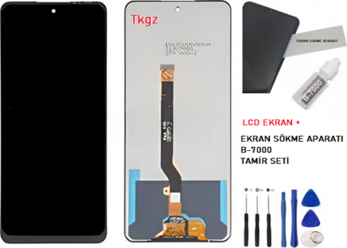 Tekno POVA 3 Lcd Ekran Dokunmatik Kalite + B-7000 + TAMİR SETİ