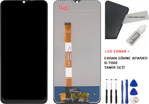 VİVO Y16 Lcd Ekran Dokunmatik Kalite + B-7000 + TAMİR SETİ