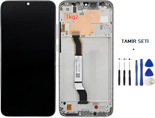 Xiaomi Redmi NOTE 8 Lcd Ekran Dokunmatik Kalite ÇITALI GRİ + TAMİR SETİ