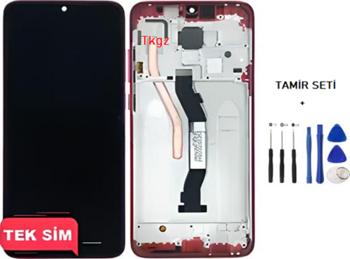 Xiaomi Redmi NOTE 8 PRO Lcd Ekran Dokunmatik Kalite ÇITALI KIRMIZI + TAMİR SETİ