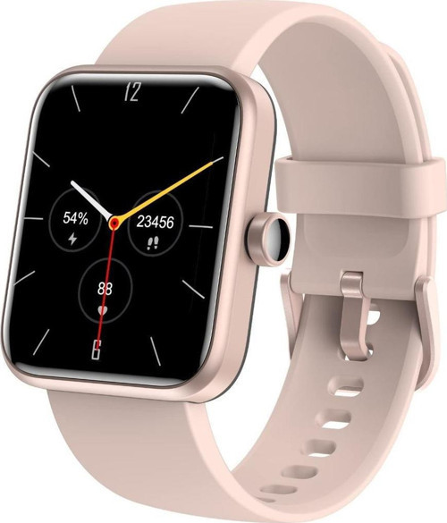 S2 5Atm Su Geçirmez Nabız Oksijen Ve Uyku Monitörü Hd Dokunmatik Ekran Akıllı Saat Rose Gold