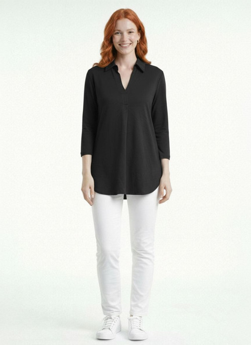 Kadın Polo Yaka Basic Bluz