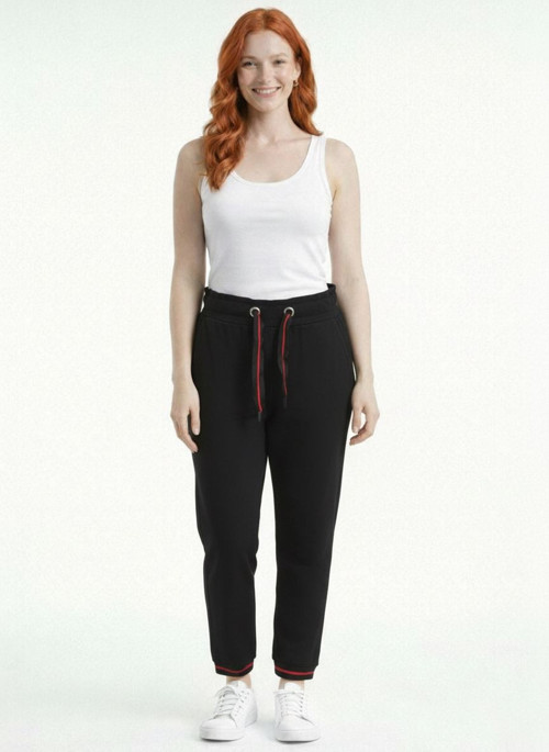 Siyah Kadın Basic Jogger Eşofman Altı