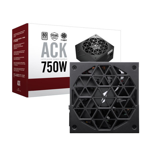 ACK 750W 80+ AKTİF PFC 14CM FAN 5 YIL GARANTİLİ SİYAH GÜÇ KAYNAĞI