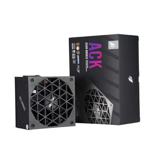 ACK 850W 80+ BRONZE AKTİF PFC 14CM FAN 5 YIL GARANTİLİ SİYAH GÜÇ KAYNAĞI