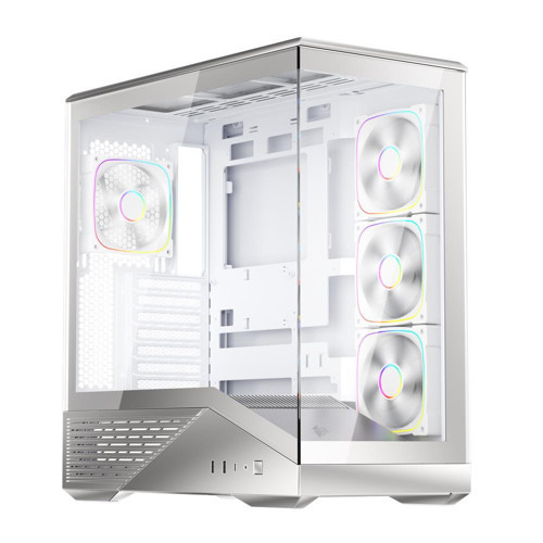 GM7 BTF GÜMÜŞ ARGB 4X12CM FAN TEMPERLİ CAM USB 3.0 TYPE-C ATX KASA