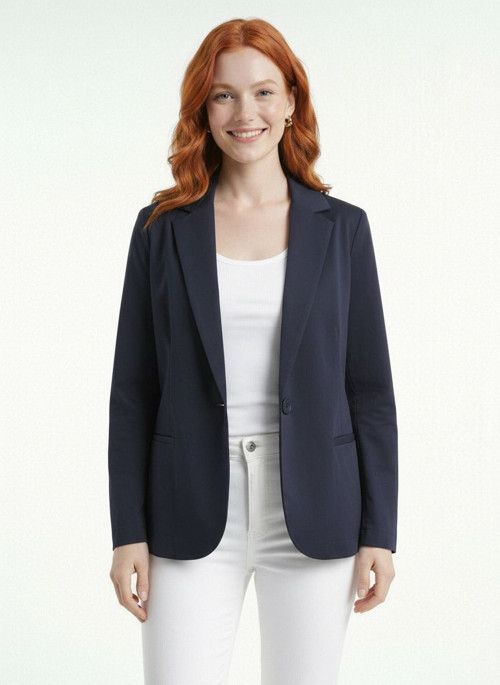Kadın Regular Fit Lacivert Blazer Ceket