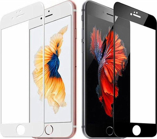 İphone Uyumlu 6Plus Seramik Tam Kaplayan Kırılmaz Cam Koruyucu 5d 9d Beyaz