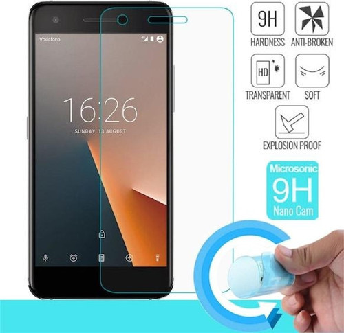 Vodafone V8 Uyumlu Ekran Koruyucu Nano Esnek Micro Temperli Kırılmaz Cam Ekran Koruyucu