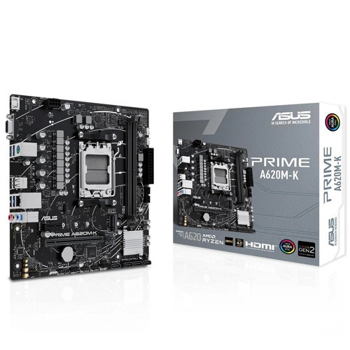 Prime A620M-K 6400MHz (OC) DDR5 Soket AM5 M.2 HDMI VGA mATX Anakart (KDO)
