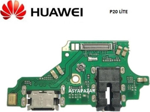 Huawei P20 Lite Şarj Soket Mikrofon Kulaklık Bordu